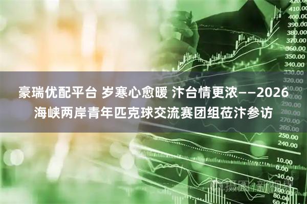豪瑞优配平台 岁寒心愈暖 汴台情更浓——2026海峡两岸青年匹克球交流赛团组莅汴参访